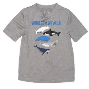 3/10 NWT rash guard/whales of the world